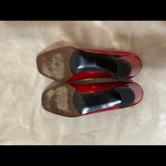 Stuart Weizmann Red block heels - Picture 4 of 4